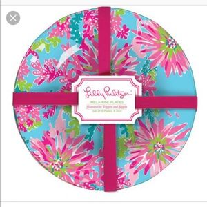 Lilly Pulitzer Melamine Plates set of 4 9” NWT